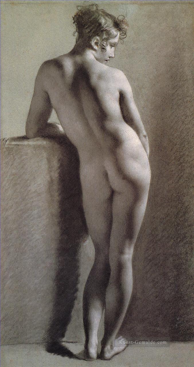 Stehender weiblicher Akt gesehen von der Rückseite Romantischen Pierre Paul Prud hon Ölgemälde